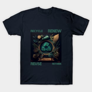 RECYCLE, RENEW, REUSE, RETHINK T-Shirt